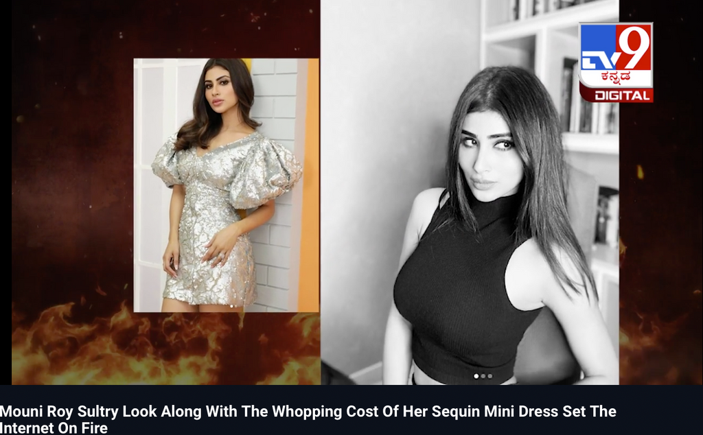 Mouni Roy's Sultry Look Along With The Whopping Cost Of Her Sequin Mini Dress Set The Internet On Fire on Disney+ Hotstar!